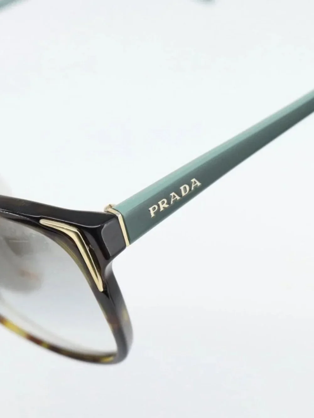 PRADA Sunglasses plastic Green Auth
